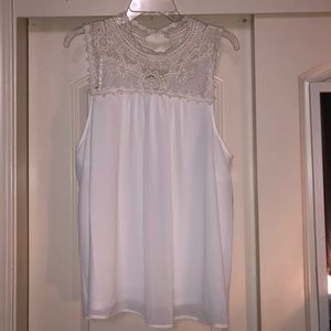White lace blouse